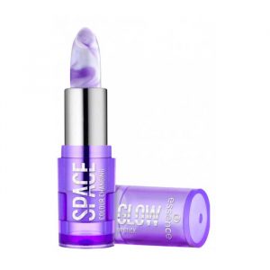 Essence Space Glow Lipstick bullet in cosmic pink shade with glossy finish
