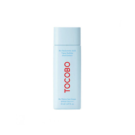 Tocobo Bio Watery Sun Cream 50ml tube packaging front view with white cap