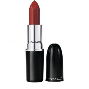 MAC Powder Kiss Lipstick 0.1 oz #545 Glossed And Found tube on white background