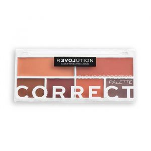 Revolution Relove Correct Me palette with six colour corrector shades in a compact case