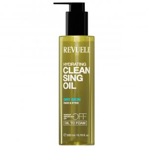 Revuele Hydrating Cleansing Oil 200ml pump bottle against white background