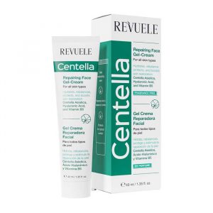 Revuele Centella Regenerating Facial Gel Cream 40 ml front packaging on white background