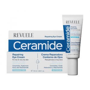 Revuele Ceramide Repairing Eye Contour 25 ml tube on white background