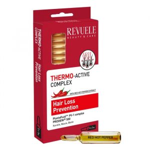Revuele Thermo Active Hair Ampoules packaging box front view