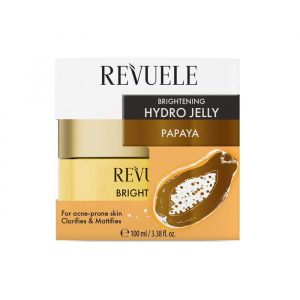 Revuele Papaya Hydro Jelly 100ml jar with translucent gel texture and papaya extract formula