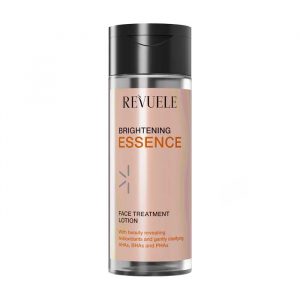 Revuele Facial Treatment Lotion Essence Brightening in a clear bottle with pump, 150ml packaging