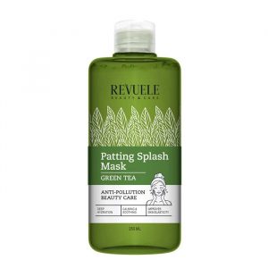 Revuele Patting Splash Mask Green Tea 250 ml bottle front view on white background
