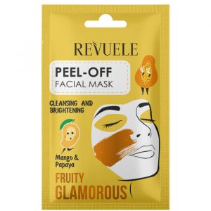 Revuele Fruity Glamorous peel-off mask in 15 ml tube, mango and papaya extracts