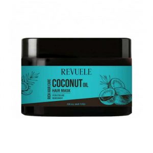 Revuele Coco Hair Mask 360ml packaging front view showing white tub with green lid