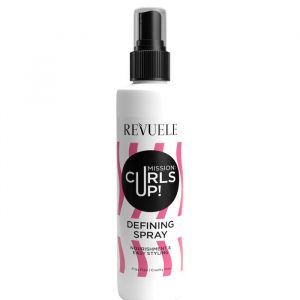 Revuele Curls Up Defining Spray 200ml – front of bottle on white background