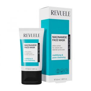 Revuele Niacinamide Face Mask 50ml tube on white background, front label visible