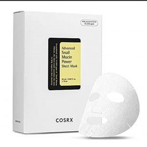 COSRX Advanced Snail Mucin Power Sheet Mask 10pcs packaging box front view