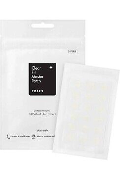 COSRX Clear Fit Master 18 Patches in compact box, 10 ml size, gradient design for invisible wear