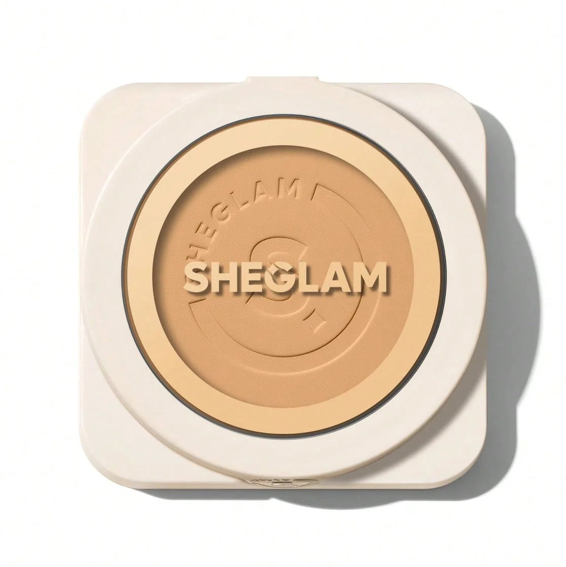 Sheglam Skin-Focus Powder Foundation in Shell shade, compact packaging, 11 grams
