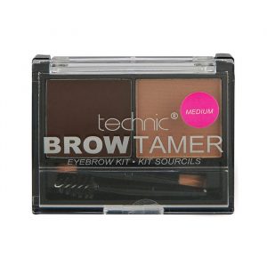 Technic Cosmetics Brow Tamer Eyebrow Kit in Medium compact palette with wax and powder